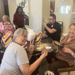 Chair volleyball winners at the Tempo Apartments for Seniors