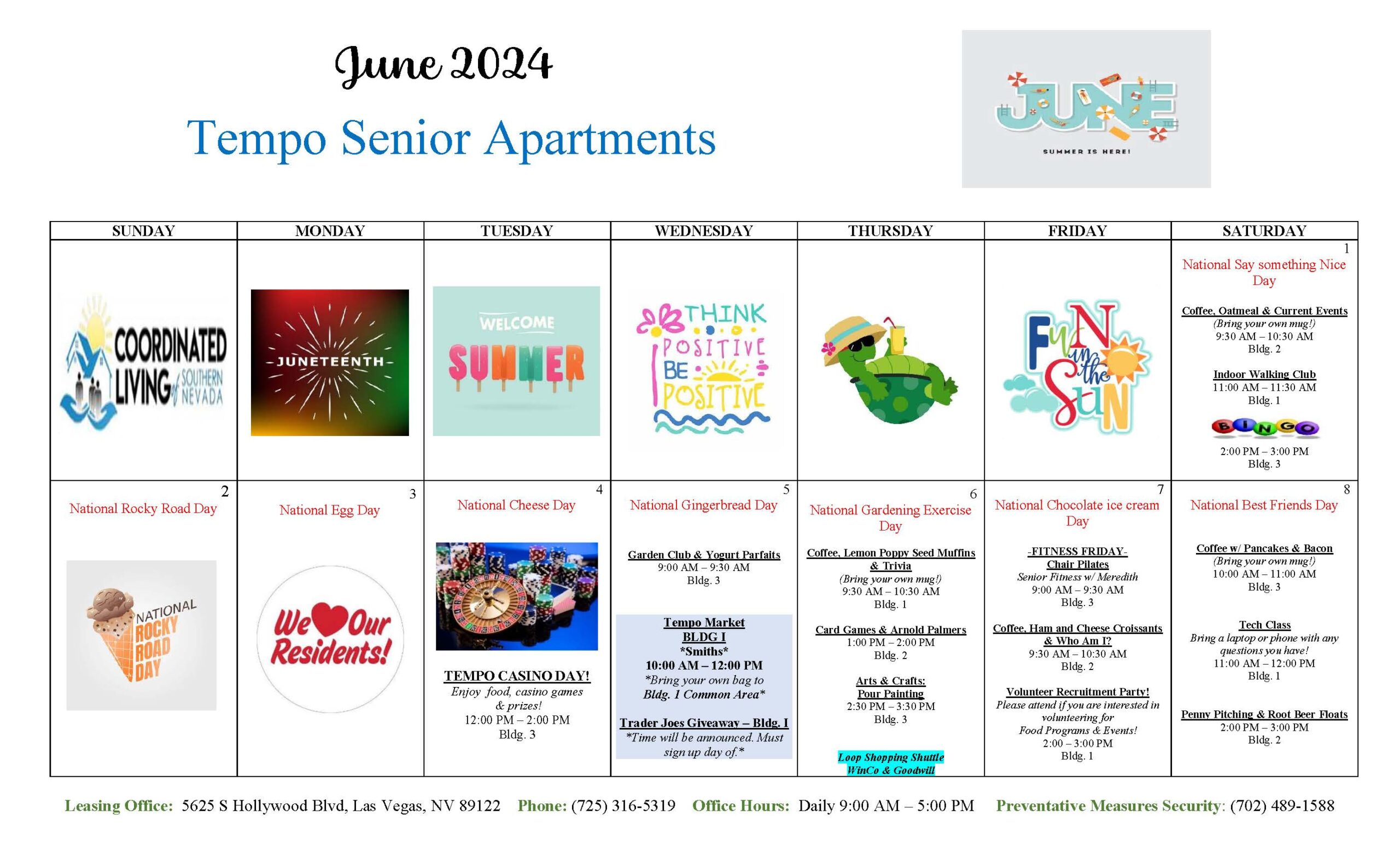 Monthly Calendar – Affordable housing & supportive services to senior ...